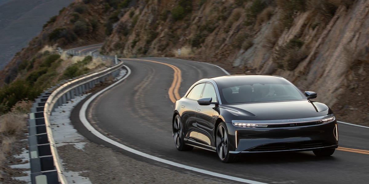 EV maker Lucid to recall more than 27,000 luxury sedans over fire risk, NHTSA says specific real-world editorial scene